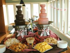 Chocolate & Champagne Fountains